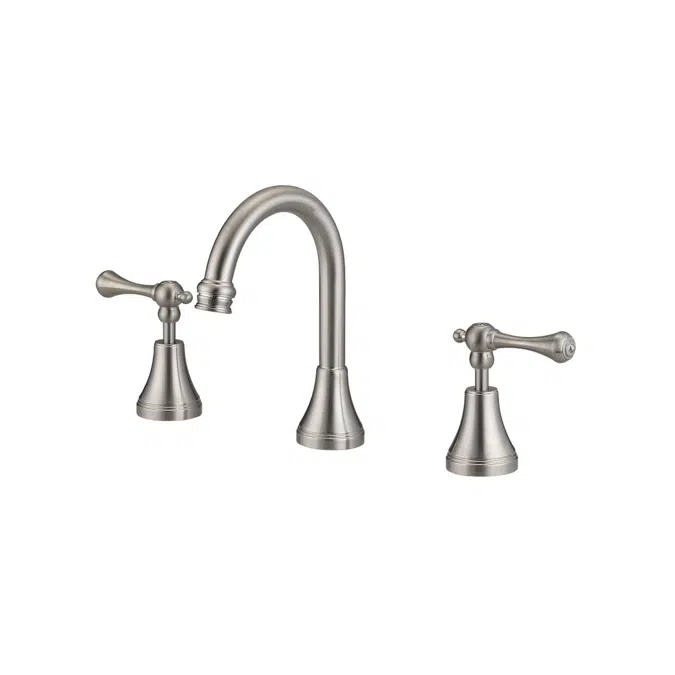 Kado Era Fixed Lever Handle Brushed Nickel Basin Set 9512051