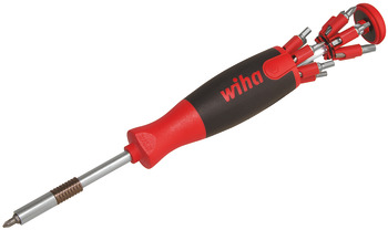 Screwdriver, Wiha LiftUp 26one 1/4", with integrated bit magazine - 006.28.396