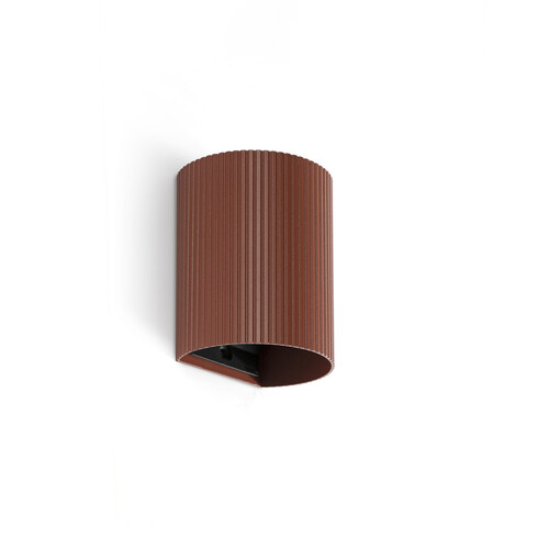 SOLE Terracotta round duvar lambası fluted