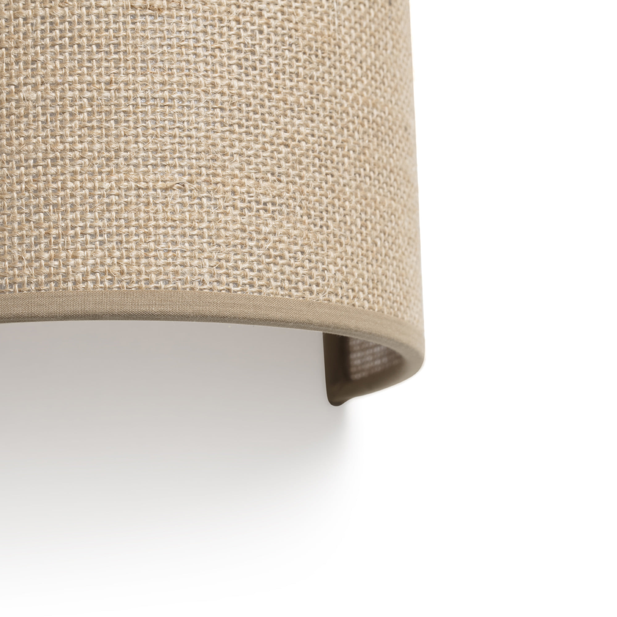 OTTON R Round Jute wall lamp vertical 2L