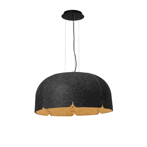 MUTE Brown and dark grey pendant lamp