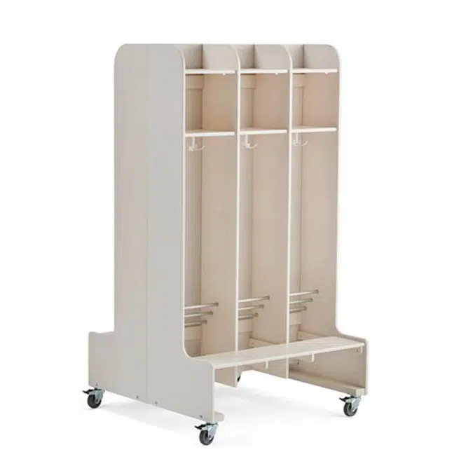 Ebba Double Sided 6 Section Cloakroom Unit