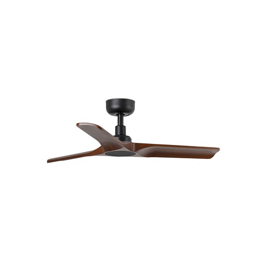HEYWOOD S Ceiling fan black/walnut