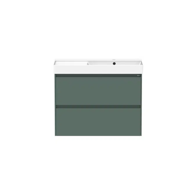 Ona Matte Green Twin Right Hand Bowl Vanity 800mm 21208