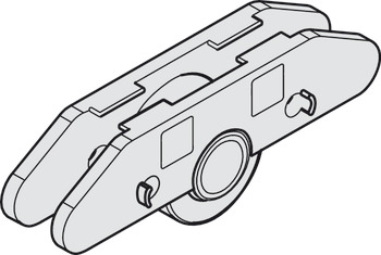 Glass fixing parts, For 1 door - 941.18.041