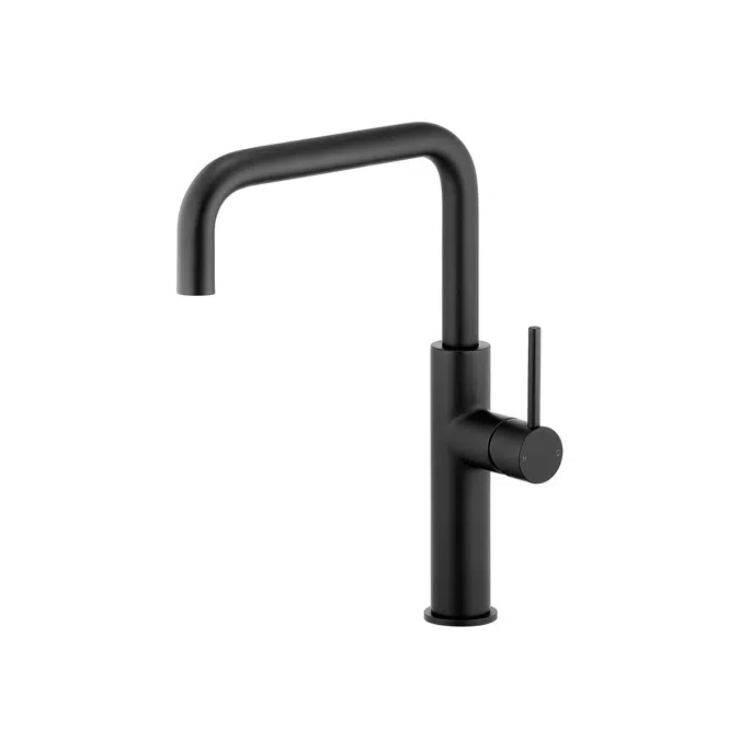 Mizu Drift Mat Siyah Kare Gooseneck Lavabo Musluğu 2266765