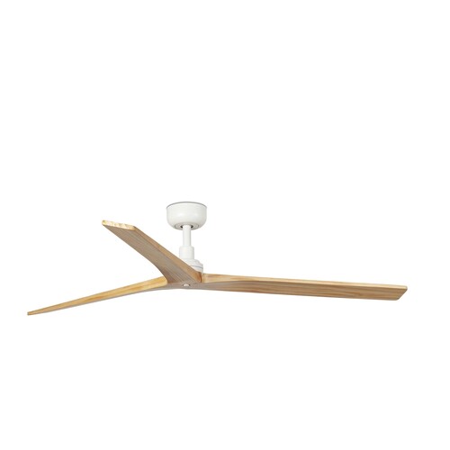 KLIM L Ceiling fan beyaz/pine