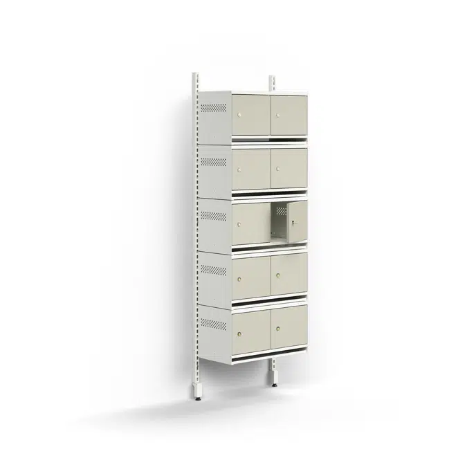 Entry 10 Basic Wall Shoe Rack Unit with Metal Cover