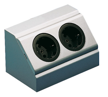 Socket element, Energy box, 2-gang Schuko safety socket, 230 V - 826.13.910