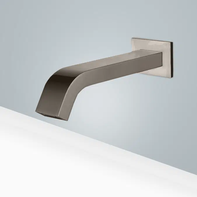 Wall Mount Brushed Nickel Touchless Basin Faucet