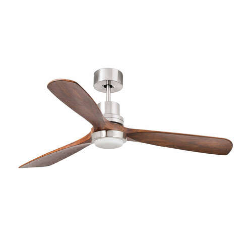 LANTAU L mat nikel/ceviz fan 3000K duvar kumandası beyaz