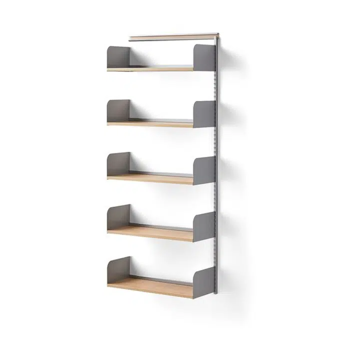 Shape Wooden Shelf Tall Add-on Bookshelf