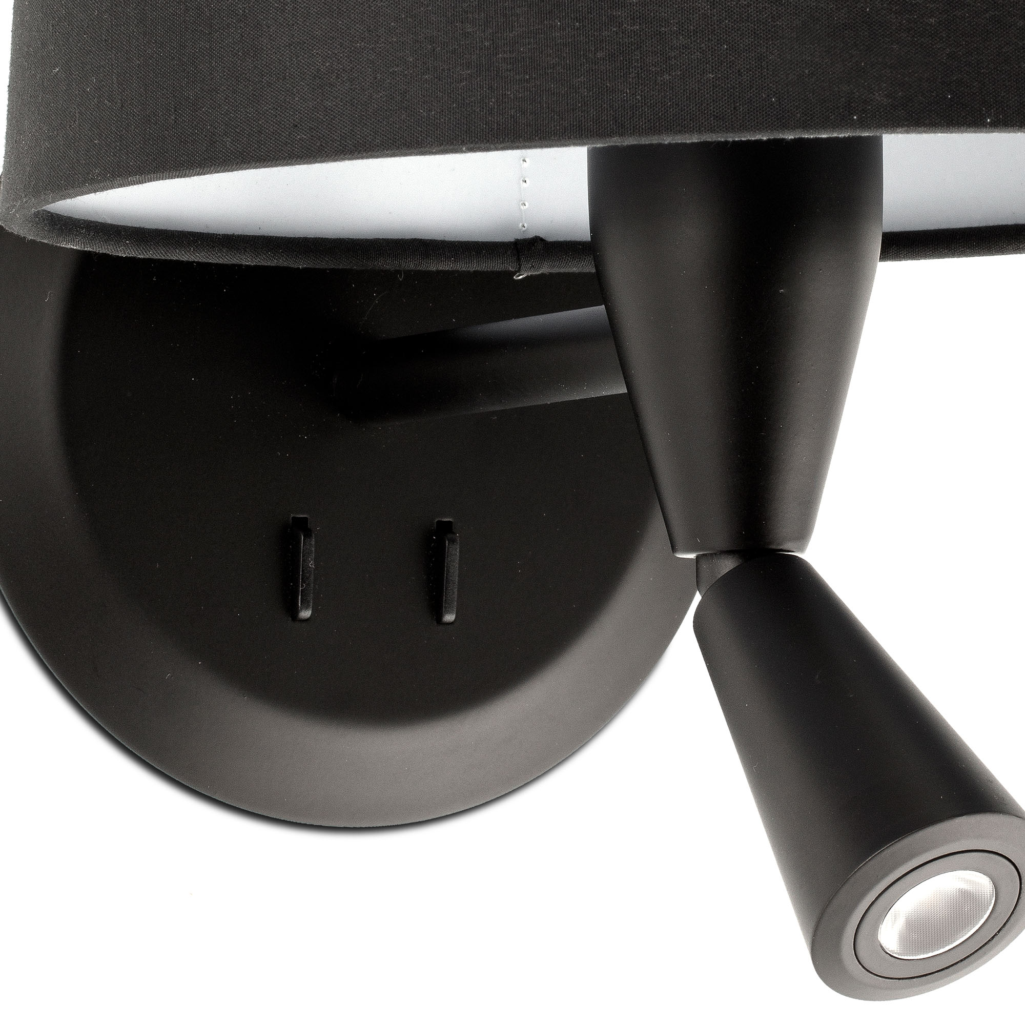CONGA siyah/siyah duvar lambası with reading light 215