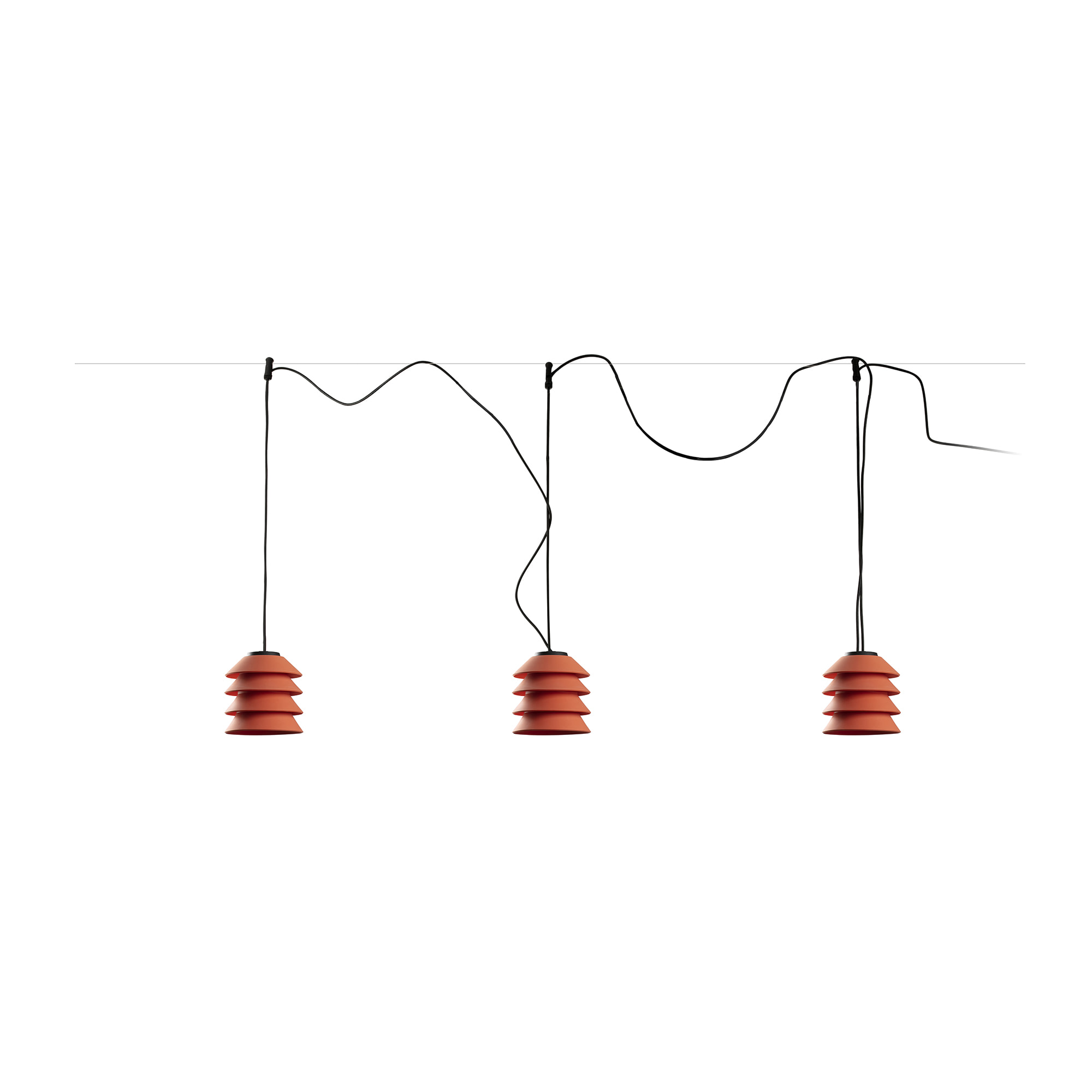 TOBA Orange pendant system