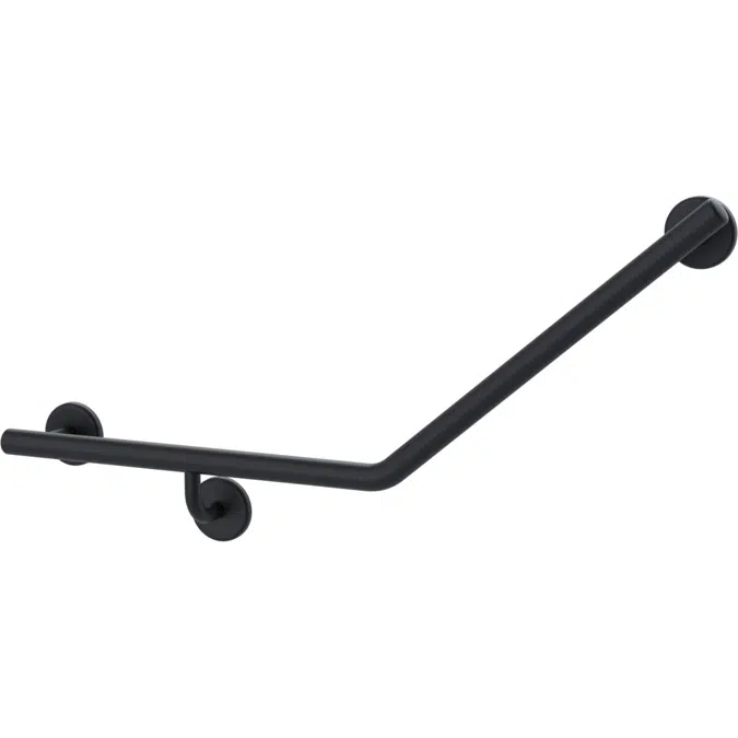 Mizu Drift 450x450x40 Ambulant Toilet Grab Rail Left Matte Black 2266519
