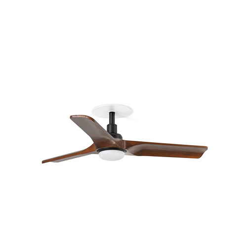 HEYWOOD RECESSED S LED Ceiling fan siyah/ceviz 10W SWT TUYA