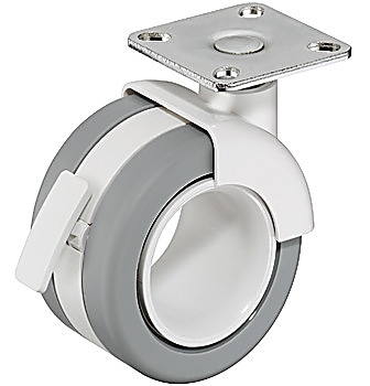 İkiz tekerlekli tekerlek, Yük Taşıma Kapasitesi 50 Kg, Yönlendirilir - 661.24.514