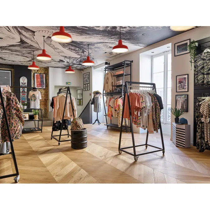 Authentic Topaze Chevron Laminate Flooring