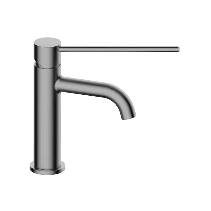 Mizu Drift Fırçalanmış Gunmetal Kavisli Lavabo Musluğu 2267415