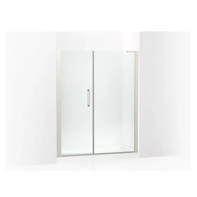 Cursiva Clear Glass Pivot Shower Door