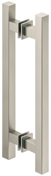Flush pull handle for sliding doors, Aluminium, two-sided, square - 905.01.120
