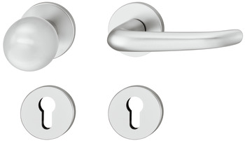 Door handle set, FSB ASL® model 11 1023 01310 0105, aluminium - 904.95.671