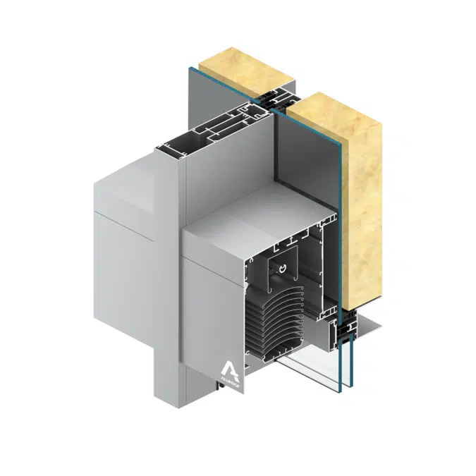 MB-SR50N ZS Entegre Jaluzili Çubuk Cephe Sistemi
