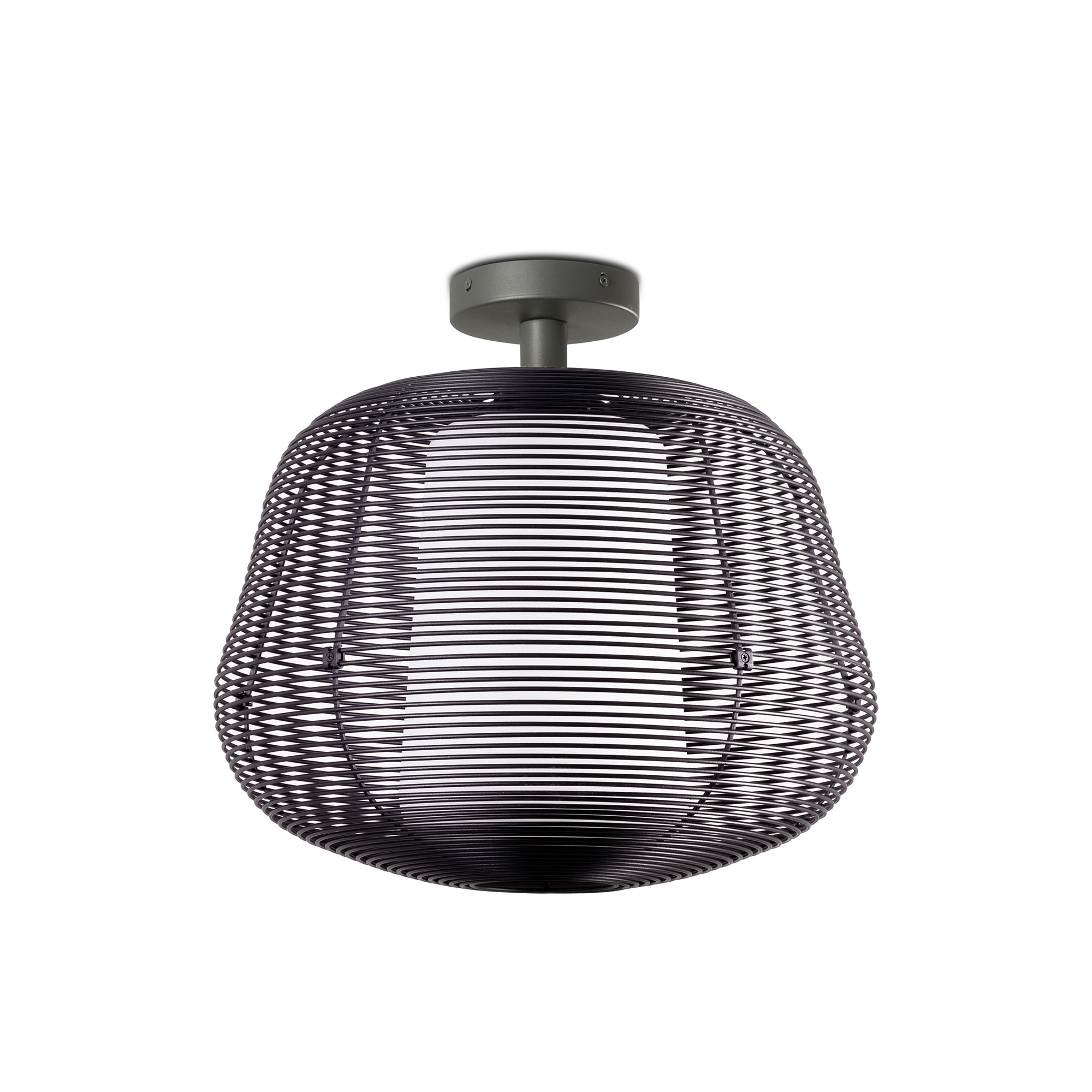 NARA S black fixed pendant light 1xE27