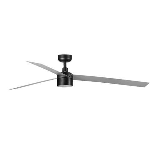 CRUISER TEK XL siyah/aluminium 2700K fan duvar kumandası beyaz