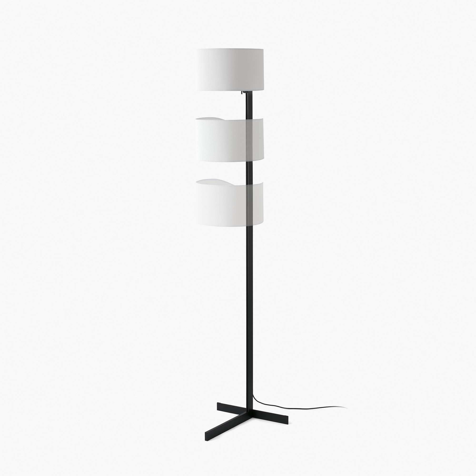STAND UP Black and white floor lamp