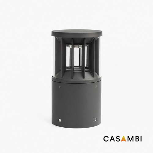 SCREEN 250 Dark grey post lamp 4000K 360º wide CASAMBI