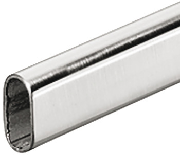 Dolap Rayı, OVA 30 x 15 mm, Paslanmaz Çelik - 801.40.011