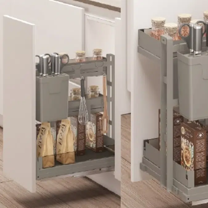 Hafele Starke Front Panel & Hinged Basket