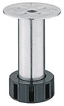 Plinth adjusting foot, For screw fixing, steel - 637.59.901