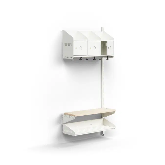 Entry 3 Additional Wall Wardrobe Unit with Metal Cover