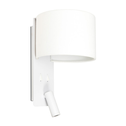 FOLD White wall lamp with reading light