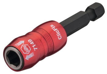 Universal magnetic bit holder, with quick release chuck - 006.37.250
