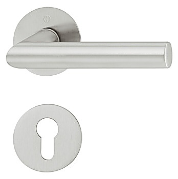 Door handle set, Stainless steel, Hoppe, Amsterdam E1400Z/849N/849NS - 903.82.882