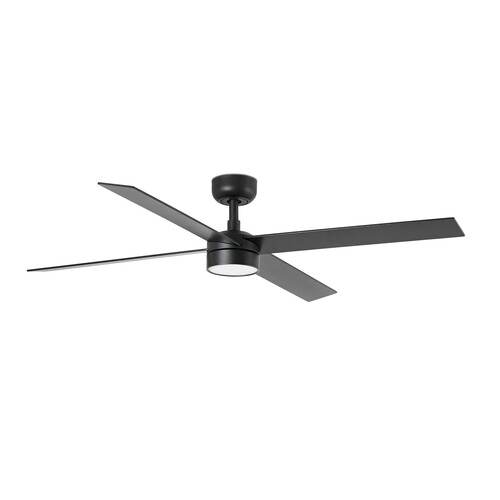 RUDDER 4 L Ceiling fan siyah/ceviz 20W SWT duvar kumandası siyah