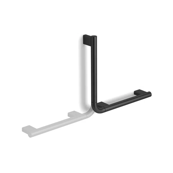 Mizu Drift Matte Black 90 Degree Angled Grab Rail 300 x 400mm 2265149