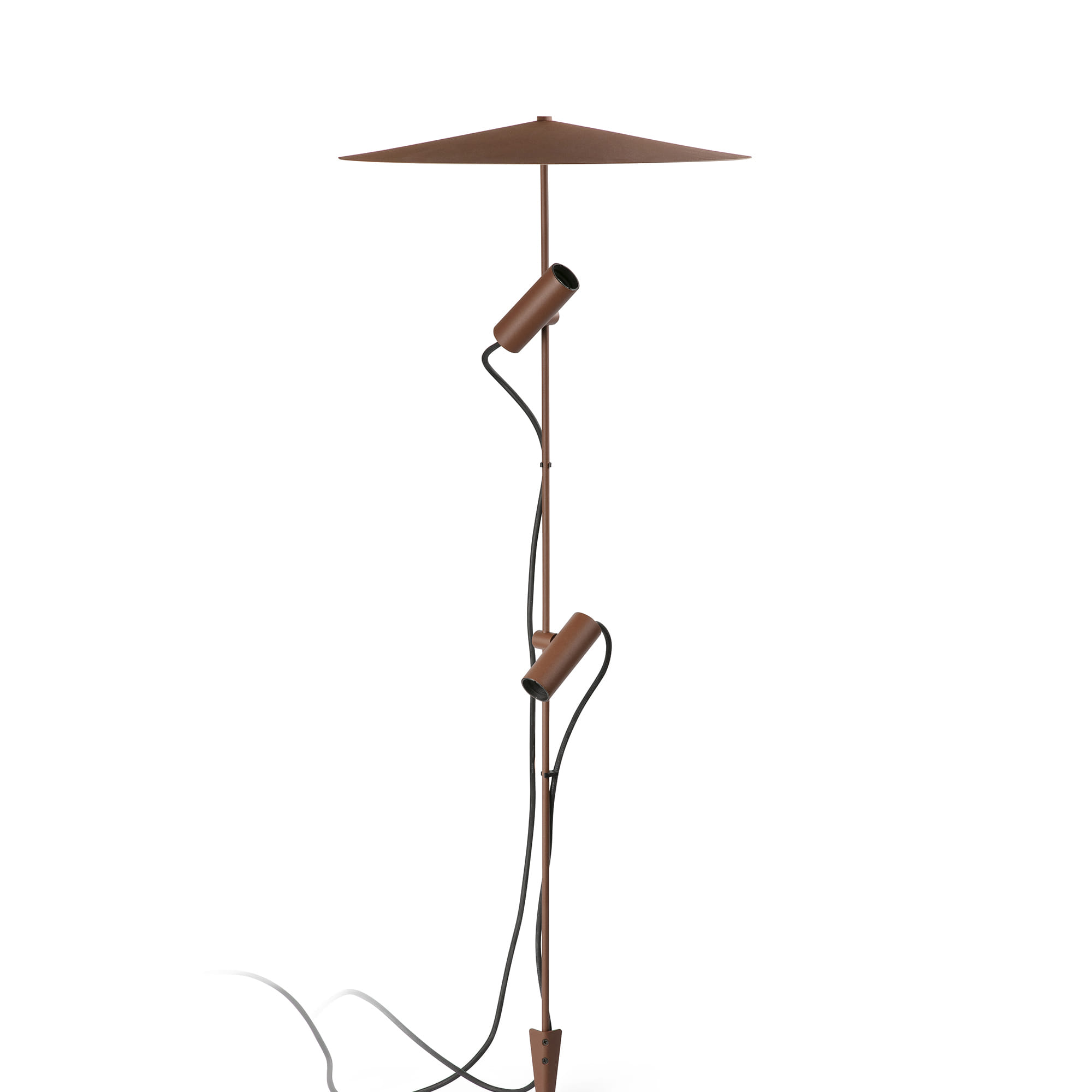 CLAP 1030 rusty brown spike 2x6W 3000K 38° with plate L