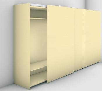 Sliding door fitting, Finetta F-Flush54 70A, Service+ - 406.11.065