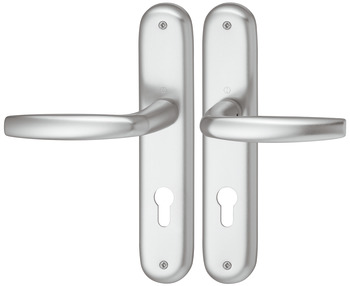 Door handle set, aluminium, Hoppe, Atlanta 1530/273P - 904.92.261