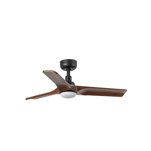 HEYWOOD S LED Ceiling fan siyah/ceviz 10W SWT duvar kumandası siyah