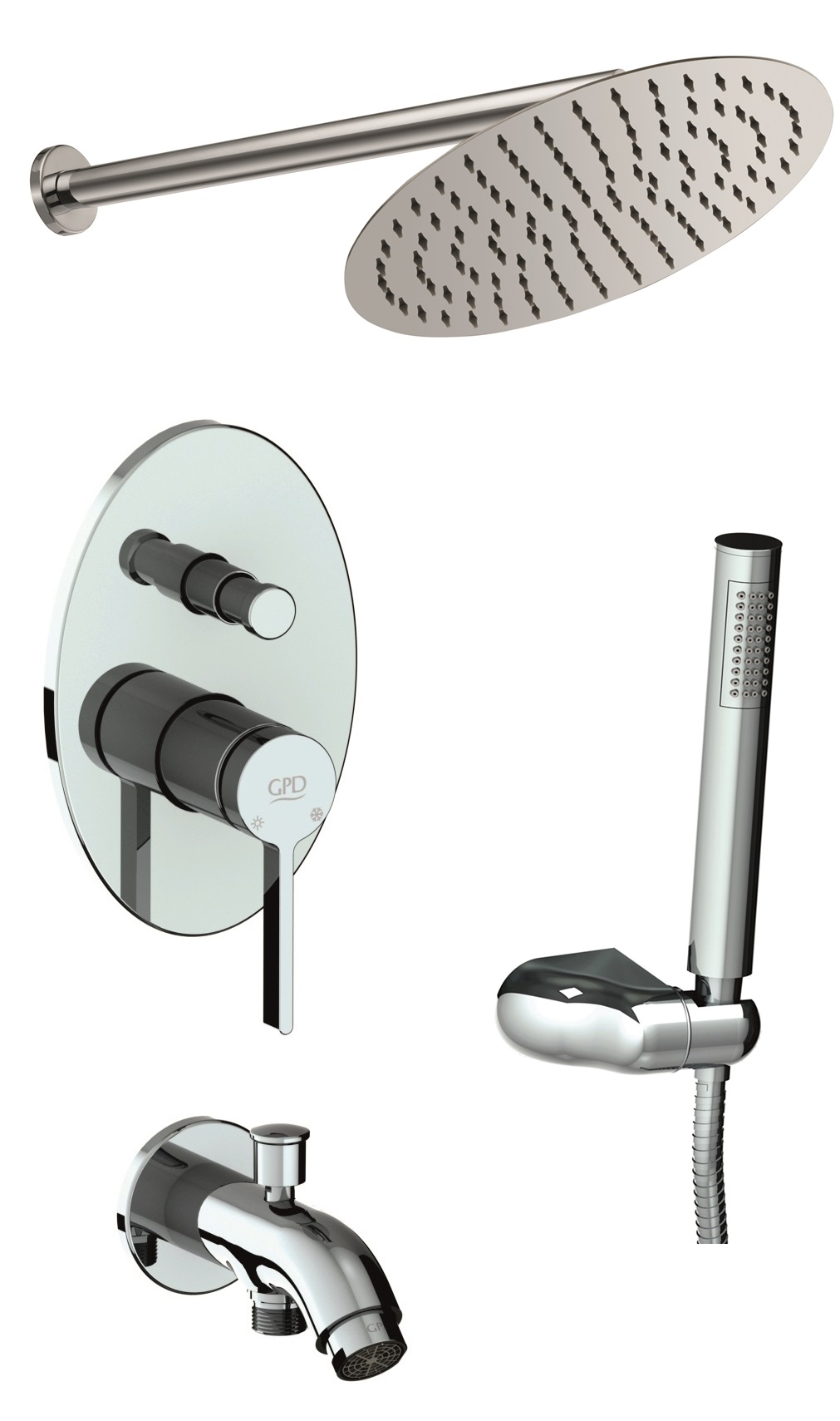 GPD GILDO PRESS ANCHOR SHOWER SET - BNS08
