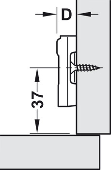 Cruciform mounting plateMetalla 100 A - 311.98.695