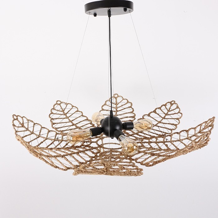 Kibele Rattan Yaprak Avize