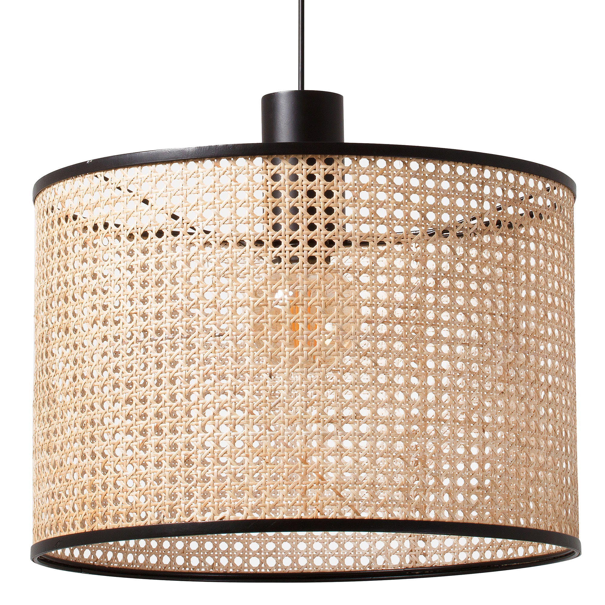 MAMBO 450 siyah/rattan pendant simple lamba