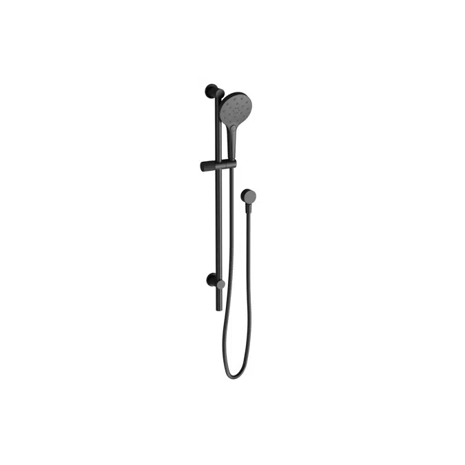 Milli Marq Edit Matte Black Single Rail Shower 21967