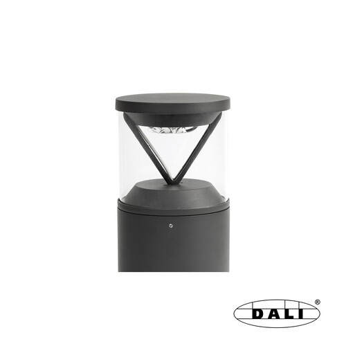 RUSH 250 Dark grey post lamp 2700K 360º DALI